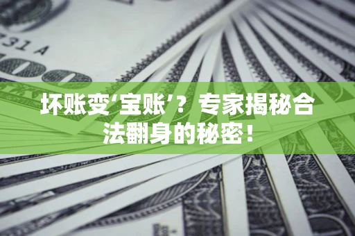 济南坏账变‘宝账’？专家揭秘合法翻身的秘密！